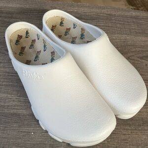 Birkenstock White Garden Mules